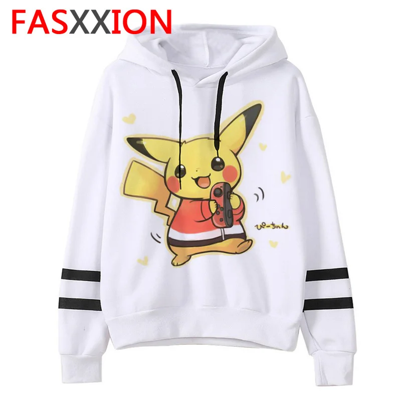Pokemon go Толстовка kawaii мультфильм для мужчин/женщин толстовки с Пикачу негабаритных уличная забавный мужской Tumblr гранж Винтаж