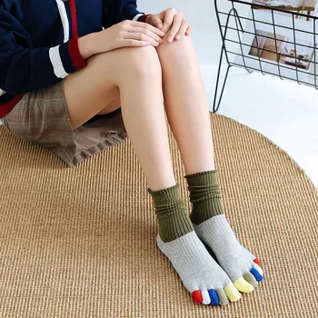 

Socks women calcetines mujer socks women cotton Breathable Colorful Toe Five Finger Socks Cotton Funny Short Ankle Hosier