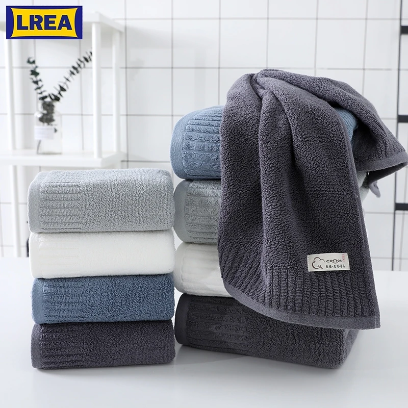 

LREA 1pc FASHION Pure and fresh style bath towel 100% cotton material Soft and comfortable Protect your skin 70x140cmcm