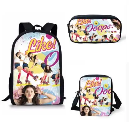Школьные сумки Soy Luna с рисунком, школьный рюкзак для девочек и мальчиков, ортопедический школьный рюкзак, рюкзаки, Детская сумка для книг