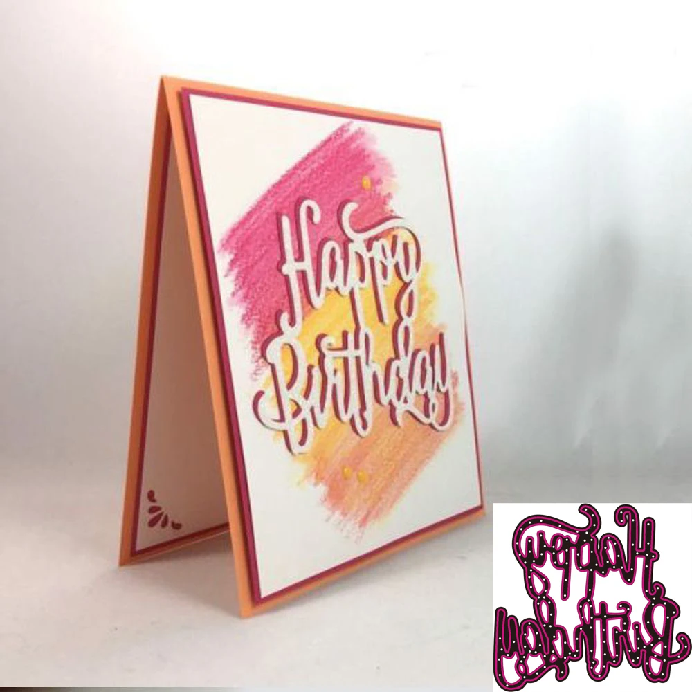 Word Die Cutting Dies Card Making Birthday Word Dies Card Making