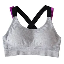 Модные женские туфли корректирующий Бюстгальтер Бесшовный обтягивающий Нижнее Белье Спортивные бюстгальтеры спортивный бюстгальтер, жилет бег Фитнес противоударный бюстгальтер для тренировок 0f