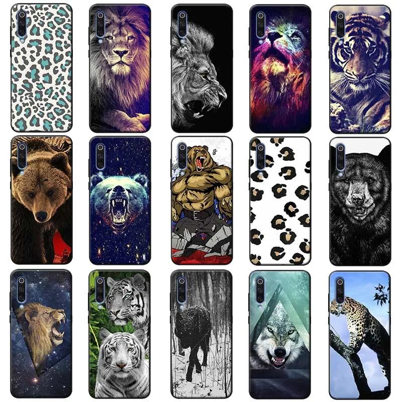 Tiger Leopard Panther skin fierce animal Soft Silicone Phone Case for samsung galaxy note 8 9 10 pro plus |