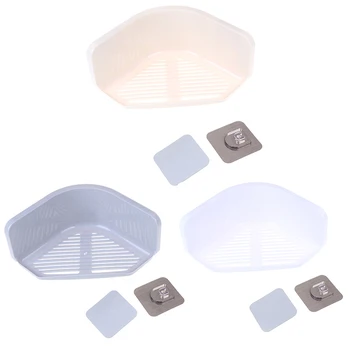 

3 Colors Suction Cup Corner Shower Shelf Bathroom Shampoo Shower Shelf Holder Kitchen Storage Rack Organizer