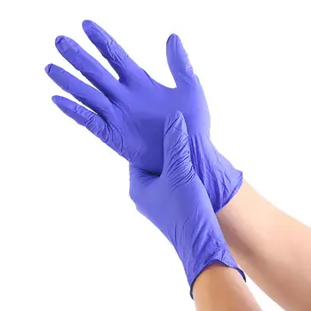 

100Pcs Disposable Thicken Mechanic Nitrile Gloves Powder Free Dental Medical Use hygiene mask Dropshipping Instock fast shipment
