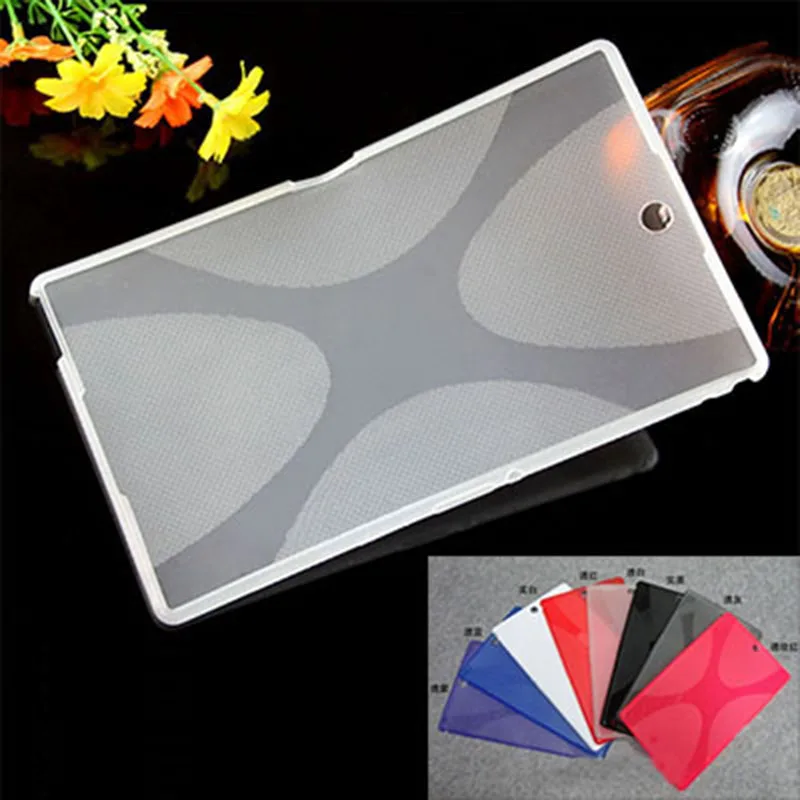 

X Line Soft Transparent TPU Gel Case Skin Back Cover For Sony Xperia Z3 Tablet Compact SGP611 SGP621 SGP641 8" inch Tablet PC