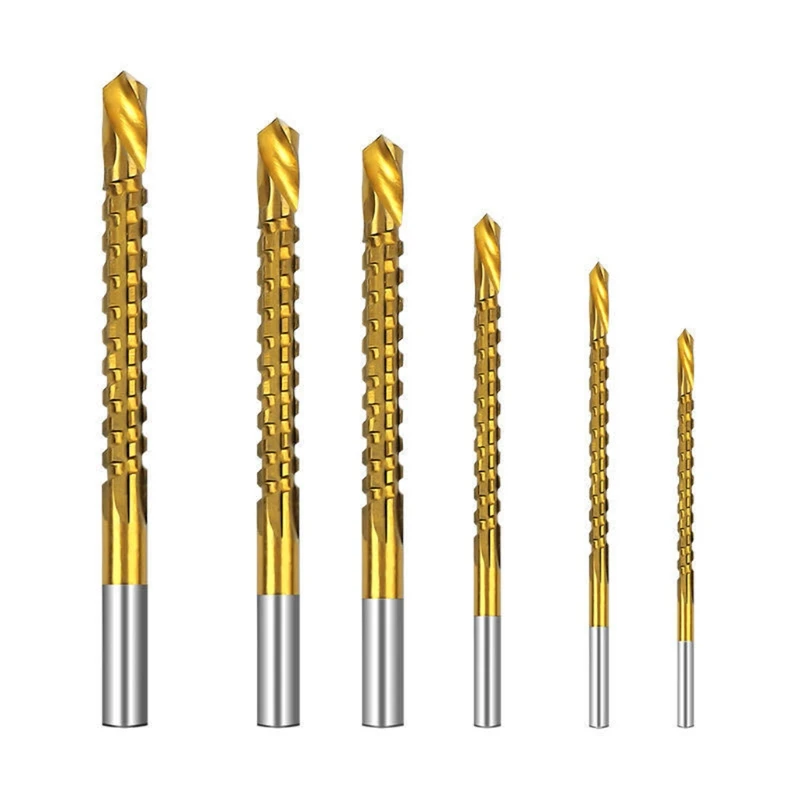 Woodworking Sawtooth Twist Drill 3 8mm for Thin Iron Plastics Aluminum Plates Titanium Drill Bit