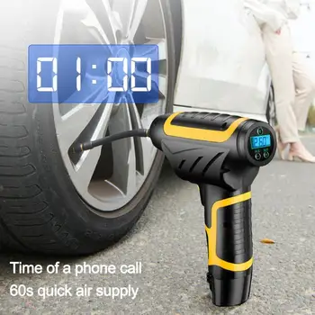 

12V 120W Cordless Tyre Inflator Air Compressor Car Tyre Pump Electric Portable LED Digital Display Rechargeable Car Air Pump