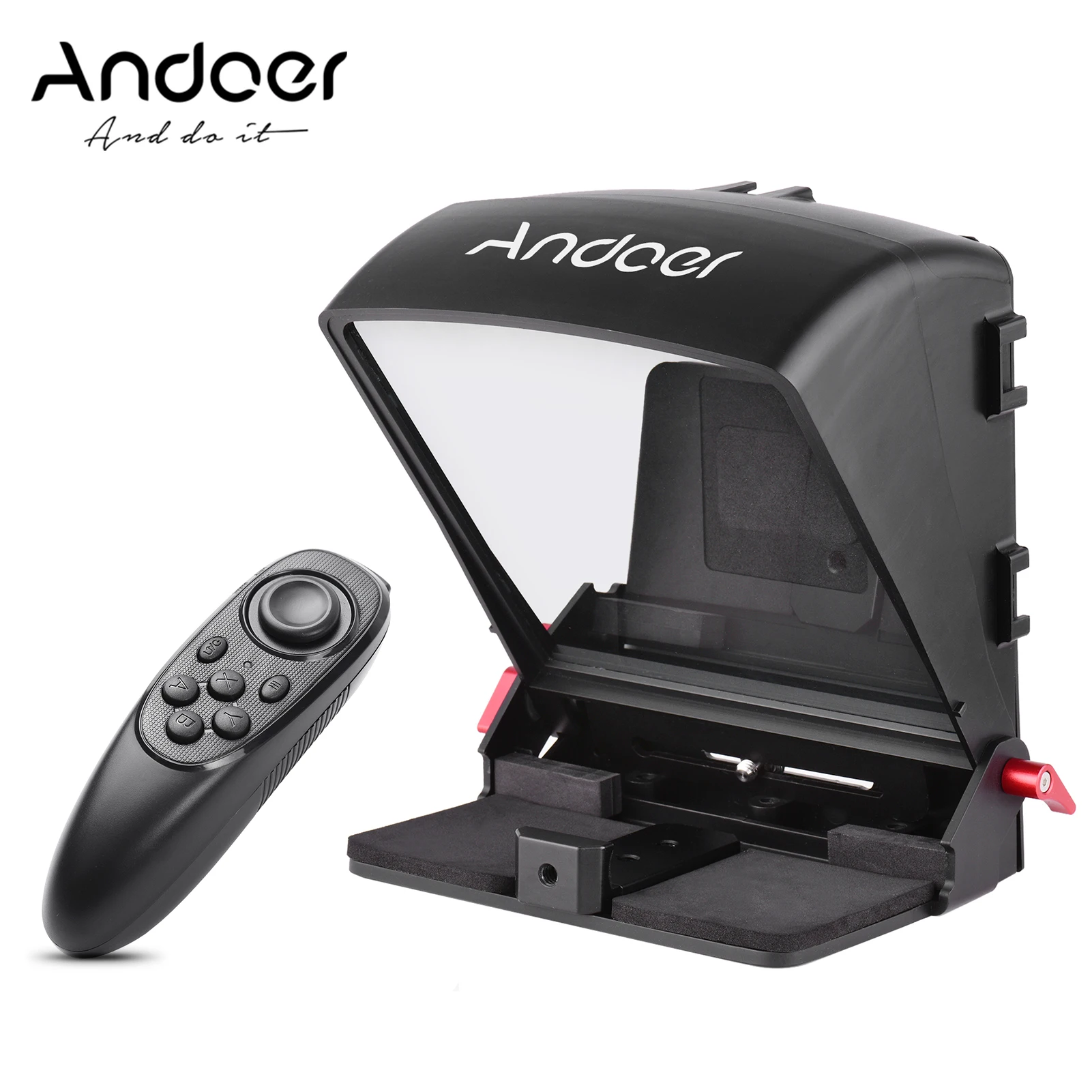Andoer A1 универсальный портативный телеprompter Prompter для смартфона/планшета/DSLR камеры