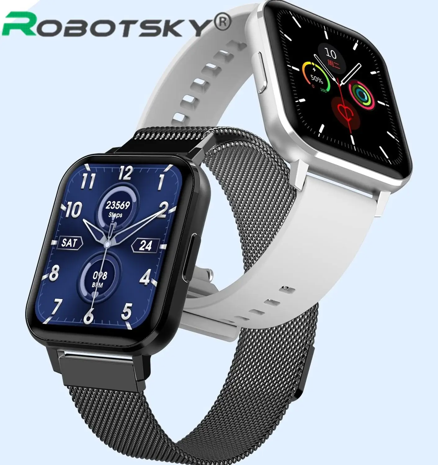 Robotsky 2020 Новые смарт-часы спортивный монитор сердечного ритма IP68