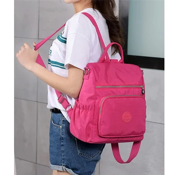 

2020 Backpack Women Backpack Fashion Women Shoulder Bag Solid Color School Bag For Teenage Girl Children Backpacks Travel Bag