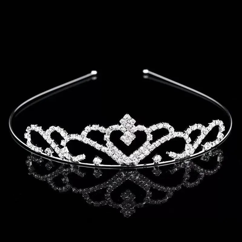 Princess Wedding Bridesmaid Tiara Girl Crystal rhinestones Hair ornaments bridal head ornaments