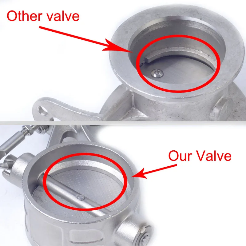 2&2.36&2.5&2.75&3.0inch Stainless steel Variable Exhaust Control Valve Set Vacuum Actuator exhaust control valve