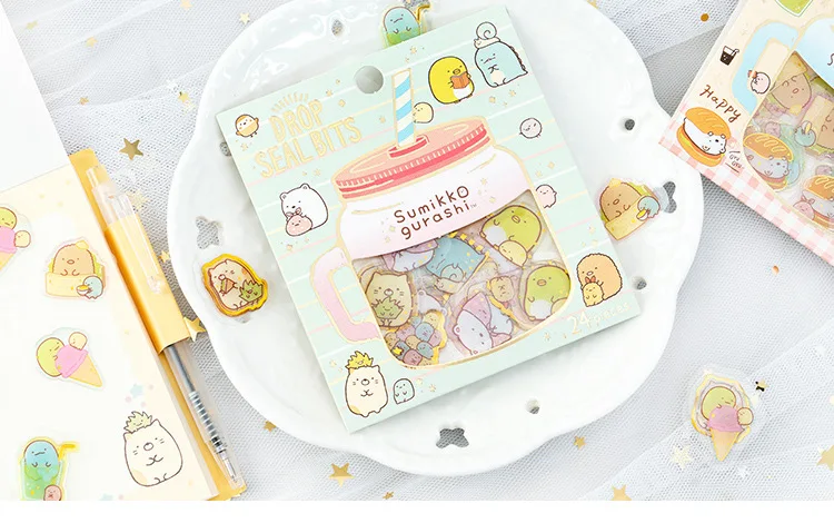 Rilakkuma Sumikko Gurashi кристалл прозрачный журнал стикер s декоративные Скрапбукинг палочка этикетка дневник стикер для канцелярских товаров