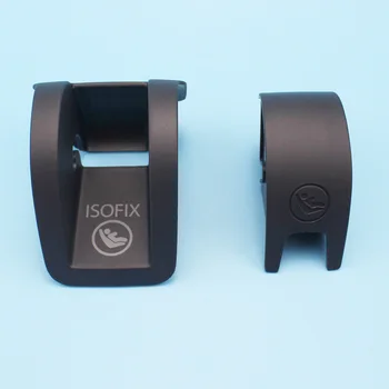

LARBLL Blcak ISOFIX Cover Cap for VW Volkswagen Golf MK7 MK7.5 2015-2019