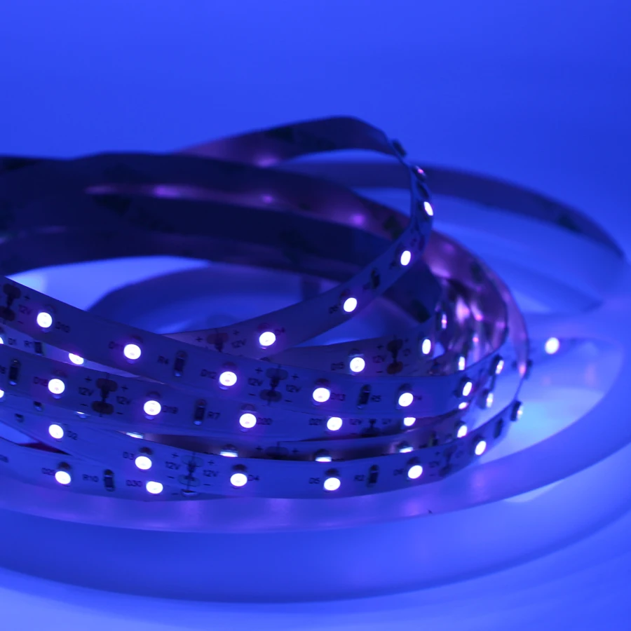 УФ светодиодный светильник 3528 SMD 60 светодиодов/м водонепроницаемая лента для