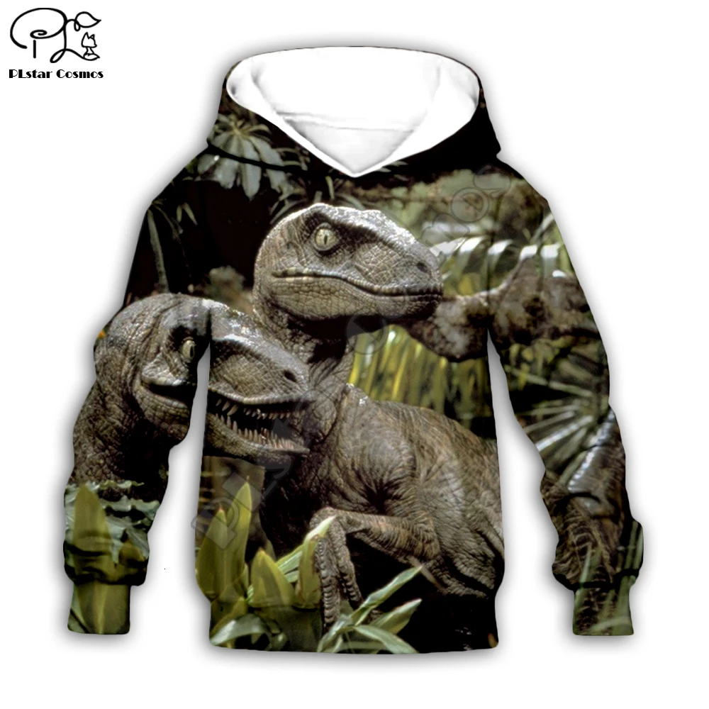 Детская одежда для маленьких девочек, мальчик, сын, принт динозавра Юрского периода, 3D толстовки с капюшоном, толстовка на молнии, футболка, пуловер для малышей, штаны K11