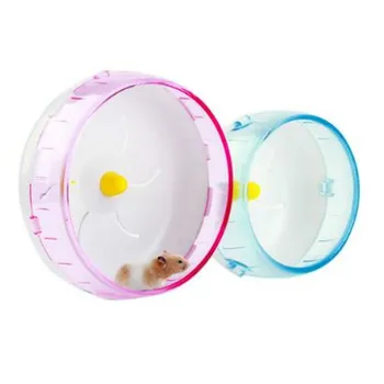 

Newly Pet Hamster Running Disc Toy Silent Rotatory Jogging Wheel Pet Sports Wheel Toys Cage Accessories ZM907