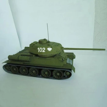 Soviet Union T-34 Medium Tank DIY 3D Paper Card Model Building Sets Construction Toys Educational Toys Military Model 1