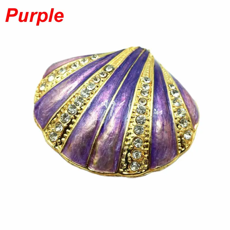 Purple Навесная коробка для безделушек для девочек, ручная работа, коробки для безделушек, украшенные для женщин 72XE - Цвет: Purple