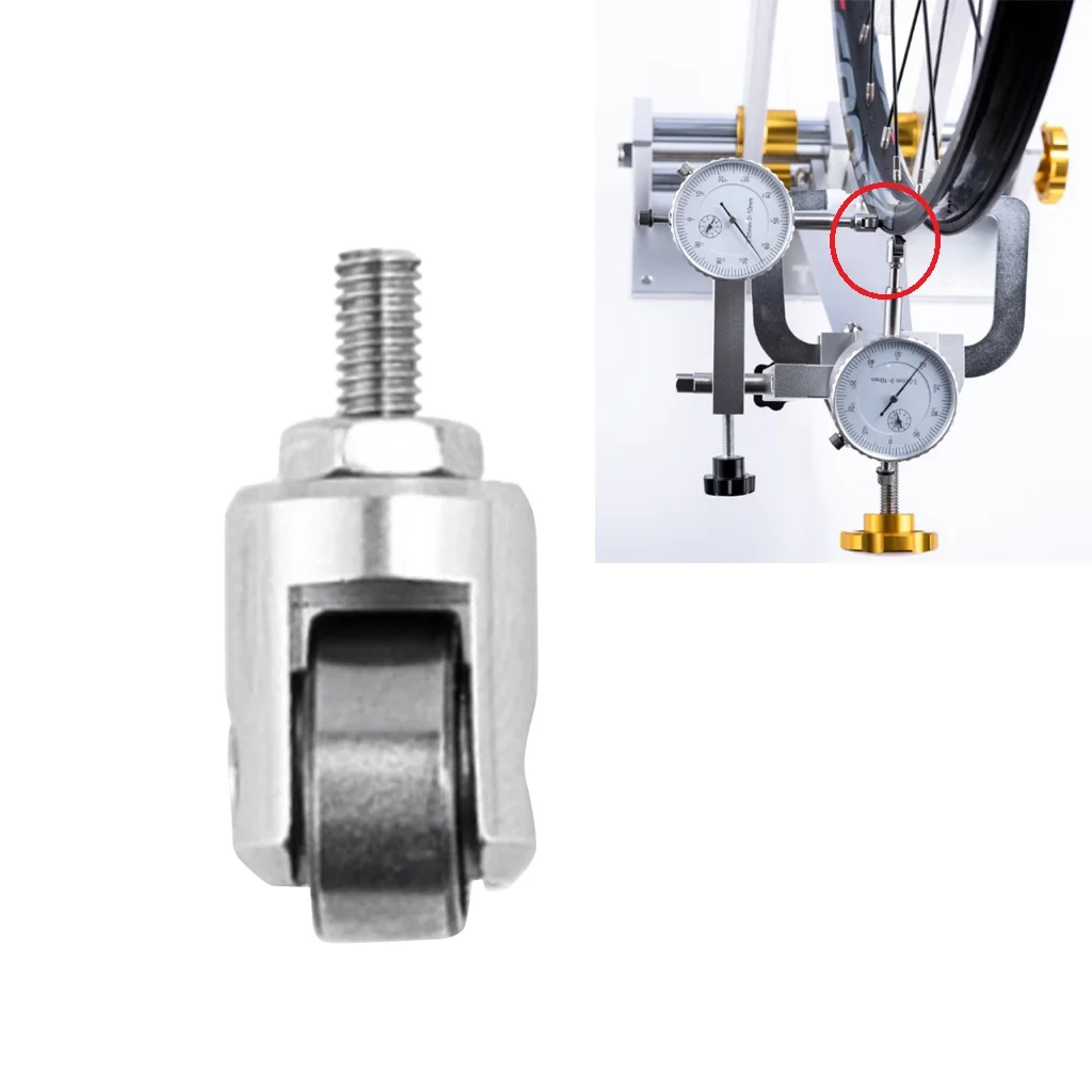 Perfeclan Bike Roller Contact Point for Dial Indicators for Wheel Rim Test