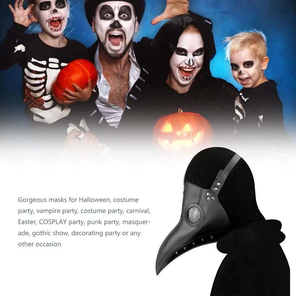 Чумной доктор маска птичий клюв косплей реквизит стимпанк кожаная маска для Хэллоуина Вечерние