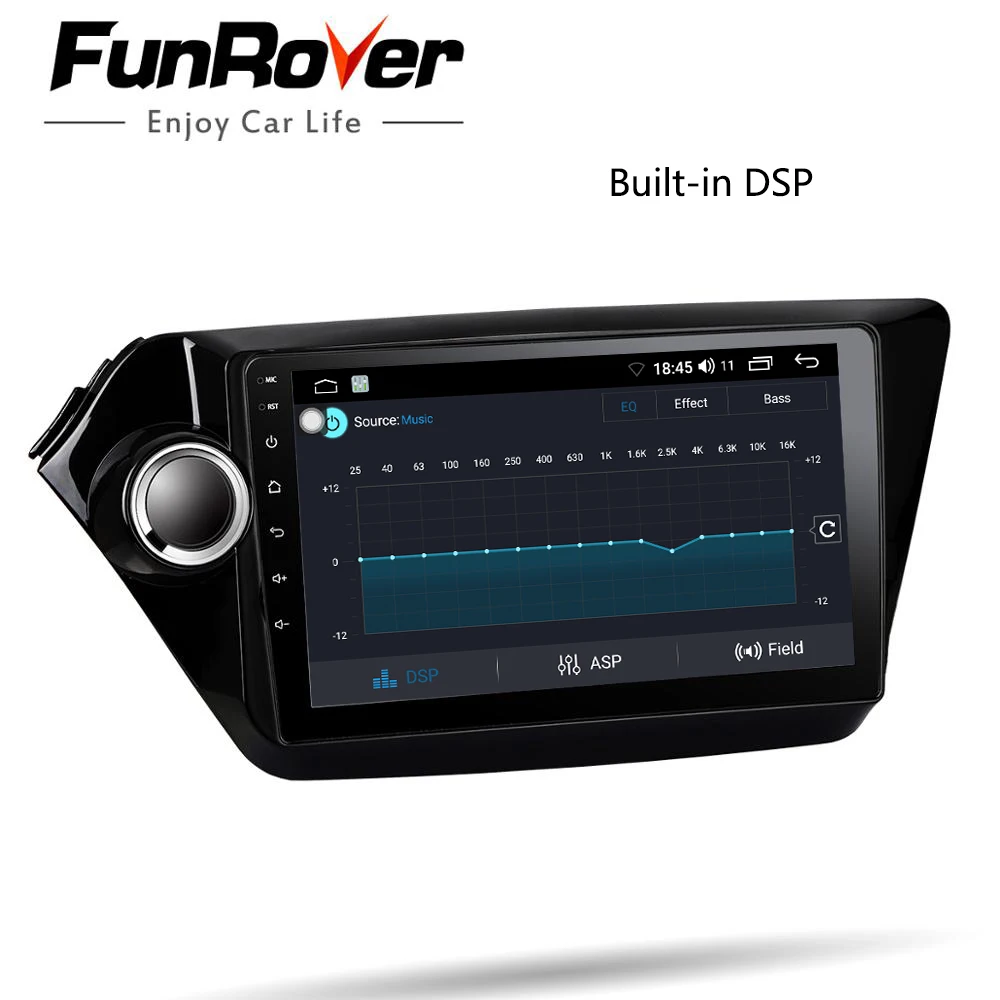 Funrover 2.5D IPS android 10 0 автомобильный dvd для kia Rio k2 2010 2011 2012 2013 2014 2015 2016 gps навигация