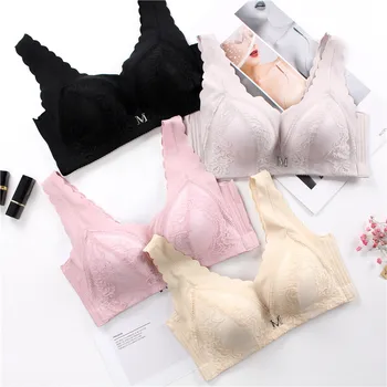 

Spring/Summer 2020 new bra female Madonna super soft super comfortable gather without steel ring adjustment type sexy