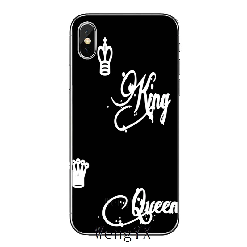King and queen пара bff для samsung Galaxy A10 A30 A40 A50 A60 A70 xiaomi mi 9 redmi note 7 для huawei p30 lite pro Чехол - Цвет: King-Queen-A-08