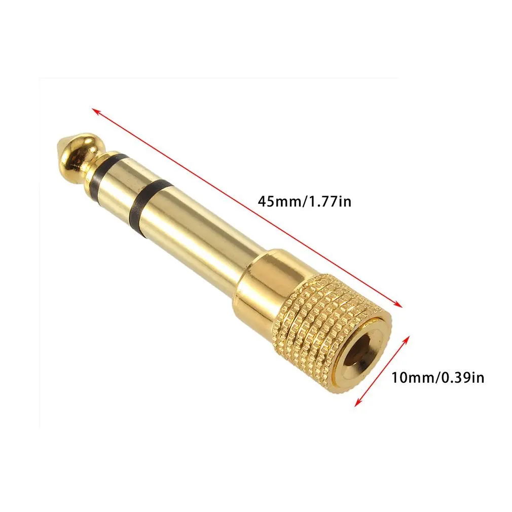 1/8 &quot3 5 мм Женский до 1/4&quot 6 штекер стерео наушники микрофонный аудио адаптер