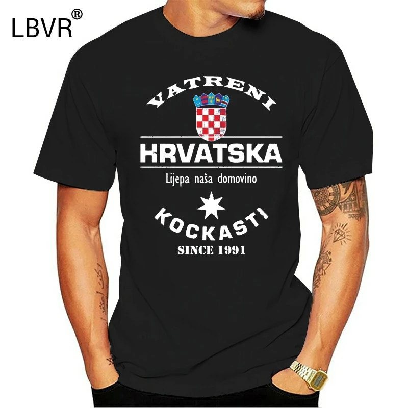 Kroatien футболка 05 hrvatsky Royal Sporter мужские футболки с коротким рукавом и круглым