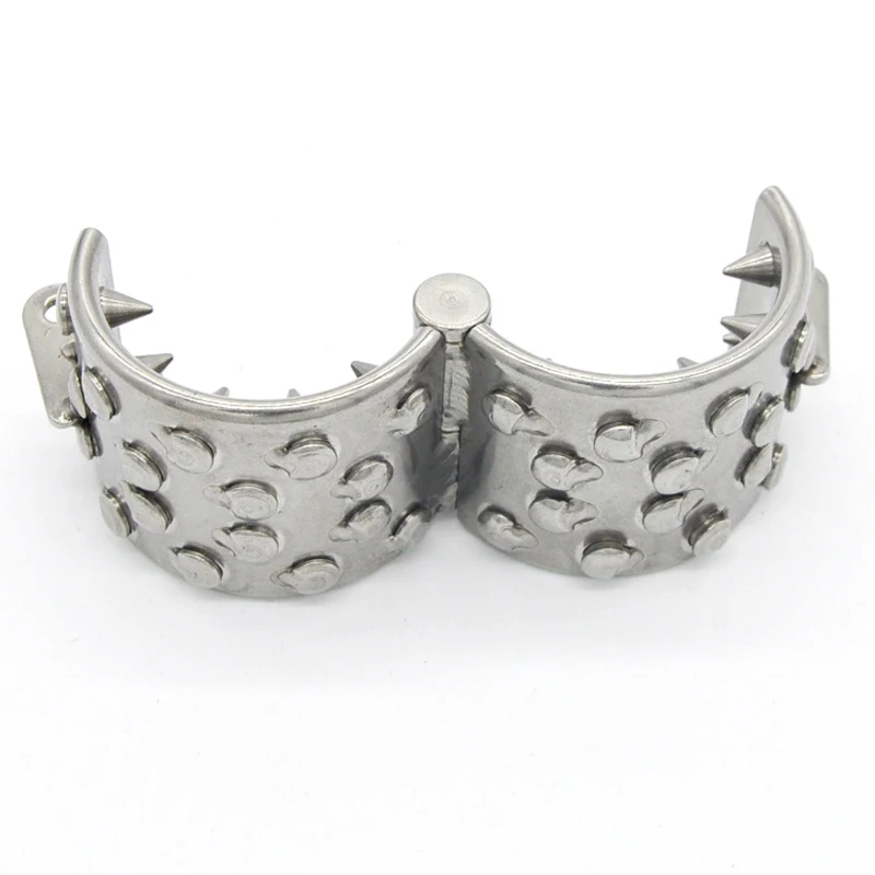 Мужское кольцо для пениса из нержавеющей стали с 4 зубцами|Кольца пениса| |