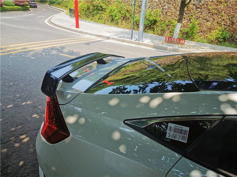 Используется для Honda Civic спойлер 17 18 19 лет заднего крыла переоборудование аксессуары клей без перфорации