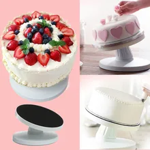 DIY виниловый стол для Торта Силиконовой Формы для выпечки, вращающиеся круглые инструменты для украшения торта, вращающиеся настольные Кондитерские принадлежности, подставка для торта