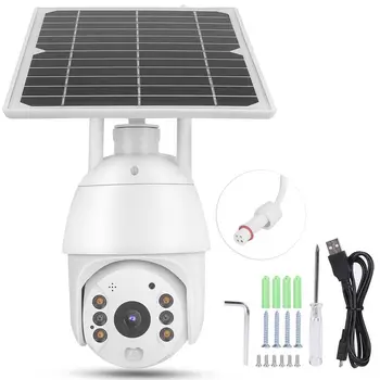 

Solor Camera Motion 4G Solar PTZ Camera IP66 Waterproof PIR Motion Detection Color Night Vision CCTV for Home Security Cameras