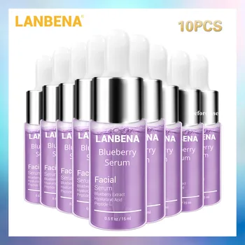 

LANBENA 10PCS Blueberry Serum Making Skin Delicate Reduces Fine Line Remove Wrinkles Improves Loose Skin keeping Firm Hydrated