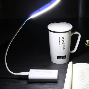 

USB LED Lamp LEDs Portable Flexible Book Reading Lighting for Notebook Laptop PC Computer 4 Colors Charging treasure