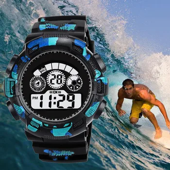 

Fashion Mens Wristwatch Digital Led Analog Quartz Alarm Date Sports Wrist Watch Multifunctional Portable Clock Erkek Kol Saati