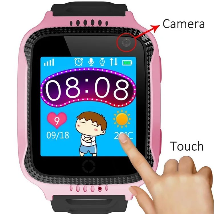 Baratos Reloj inteligente LIWM Q528 para niños con GPS, linterna para cámara para niños, reloj para bebés, localizador de llamadas SOS, rastreador de dispositivos para chico, seguro Q50 Q90