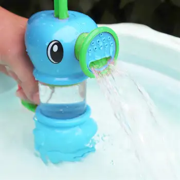 

Baby Water Spray Toy Cartoon Hippocampus Manual Water Pump Faucet Creative Shower Non-Toxic Bath Interactive Toy