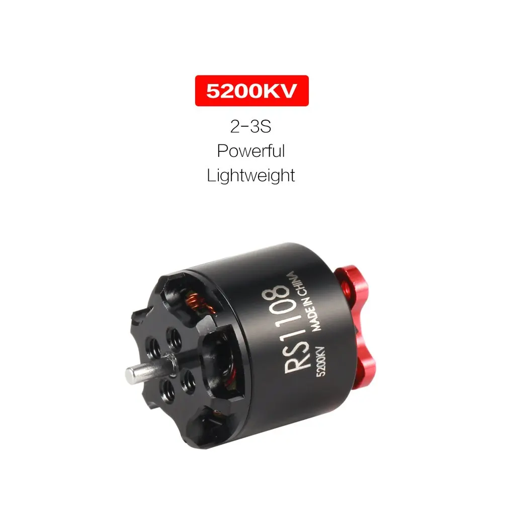 4 шт. Emax RS1108 5200KV/4500KV/6000KV 2-3S Легкий Мощный бесщеточный двигатель для Micro FPV Racing RC Дрон Квадрокоптер запчасти