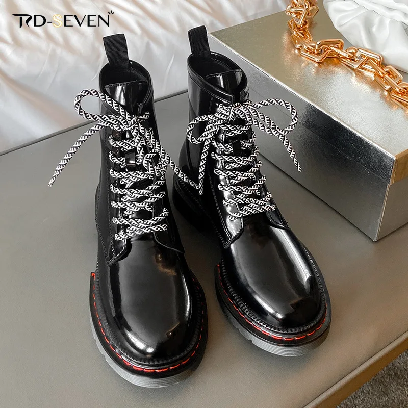 

Simple All-match Fashion Martin Boots Women's New Low Heel Martins Boots Female Fall Winter With Black Sequins Martin Boots
