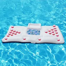 Надувной бассейн поплавок плавательный надувной Кубок отверстие плавающий ряд водные виды спорта надувной плавающий плот кровать матрас Летняя Вечеринка