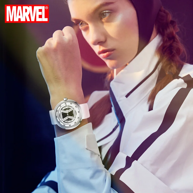 Official Captain Marvel Casual Quartz Wristwatches 3D Stereo Dial 100m Waterprooof Sport 2020 New Clock FeMale Girls Time