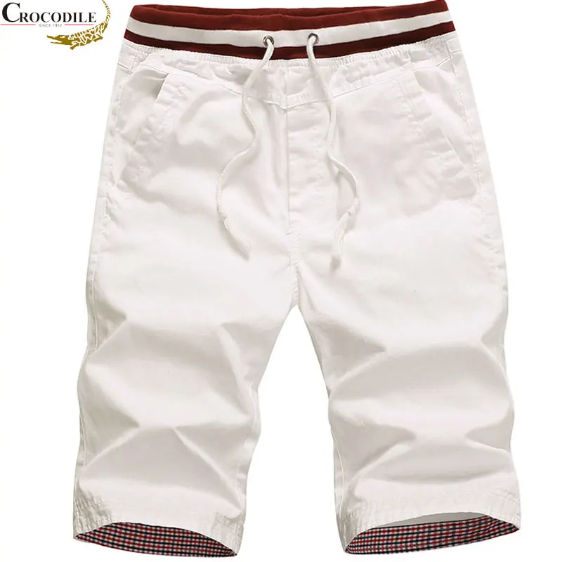 Cotton SHORTS Fitness Joggers Bermuda Masculina Men Summer Fashion Brand Solid CROCODILE