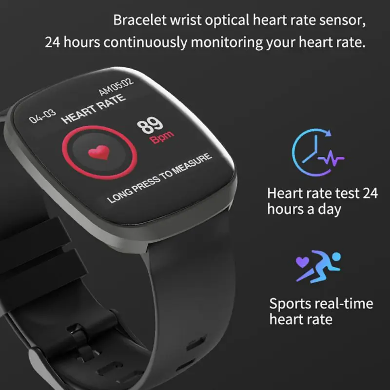 11 IP67 Водонепроницаемый Полный сенсорный контроль Smartwatch 24H сердечного ритма/монитор артериального давления многофункциональный спортивный браслет