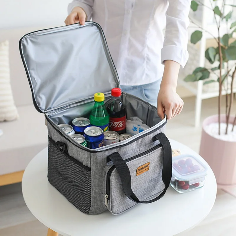 

Cooler Bag For Steak Thicken Folding Keeping Waterproof Canvas Lunch Bag Insulated Thermal Bag Insulation Ice Pack