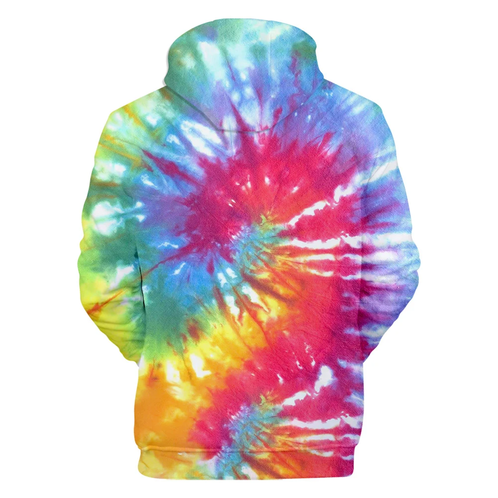 Осенняя удобная толстовка с 3D принтом tie-dye, Мужская/Женская Повседневная Синяя толстовка с 3D принтом tie-dye, зимняя уличная одежда