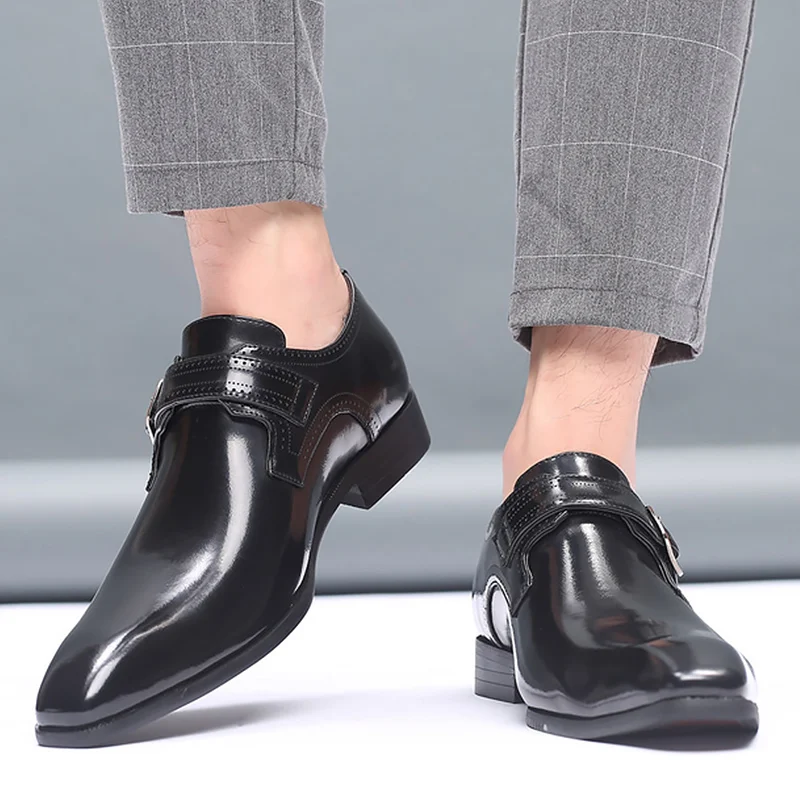 Мужская обувь размера плюс 45-48, модная обувь из pu искусственной кожи, Мужская износостойкая обувь для вождения Мужская Прочная резиновая обувь
