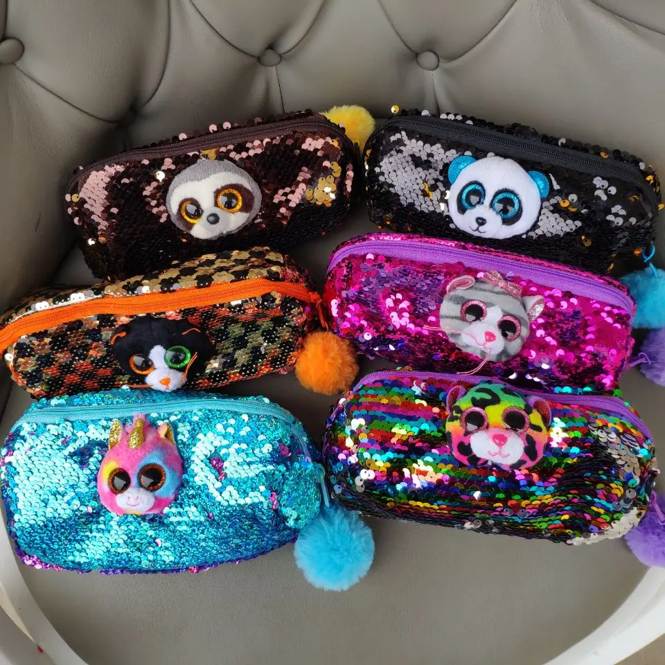 Студенческая сумка единорог леопард кот панда Ленивец кошелек с ремешком на руку